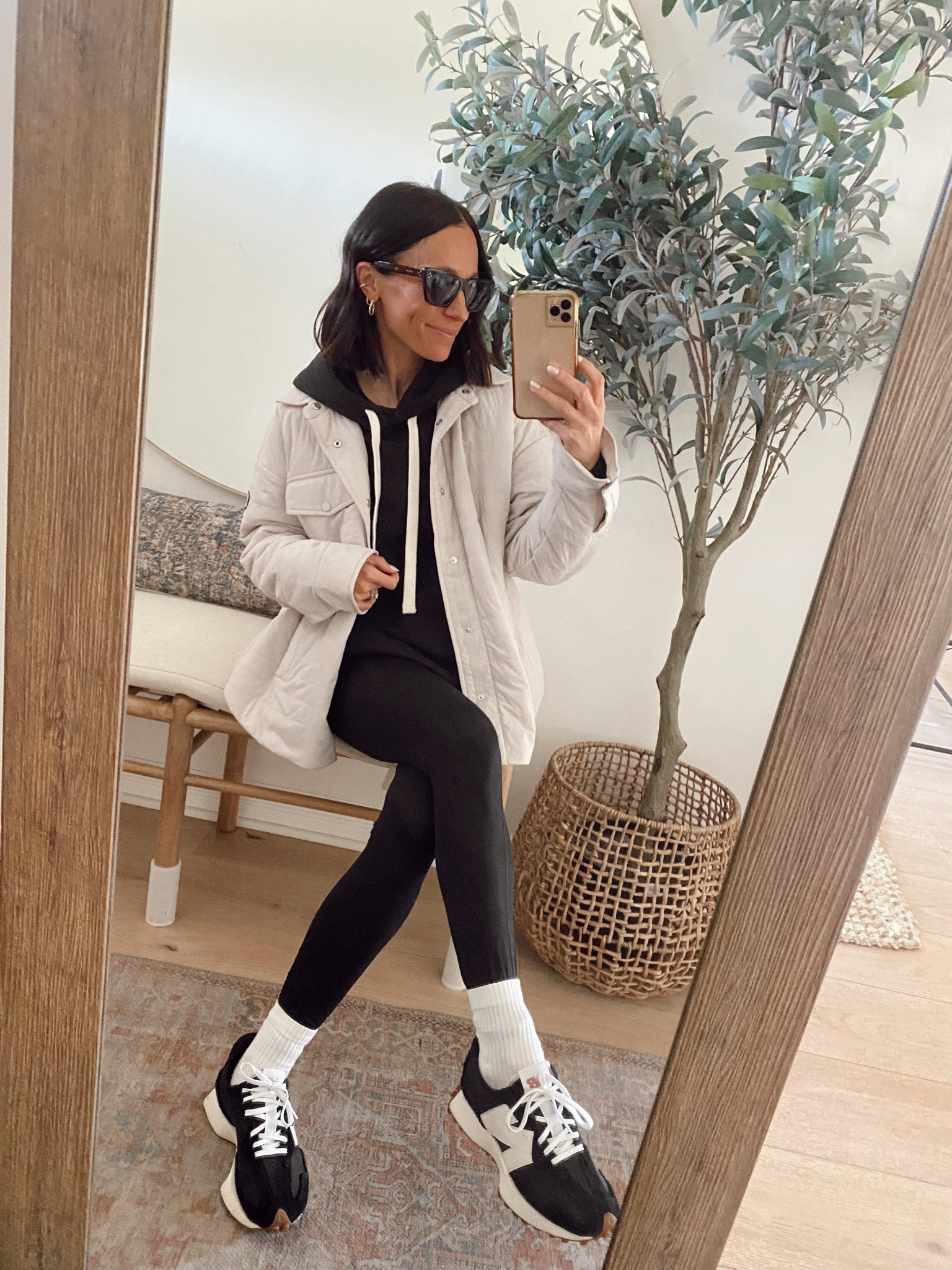 Todays outfit 
Quilted jacket is not super heavy- a great layering for like days. I’m wearing an xs) it’s currently on sale too 
Oversized hoodie- wearing an xs wish I had gotten a small for a bigger fit 


#LTKover40