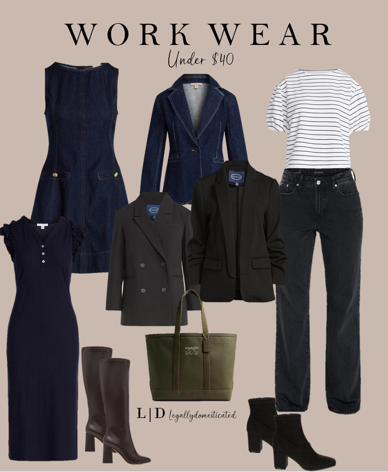 Work Wear pieces under $40 

 