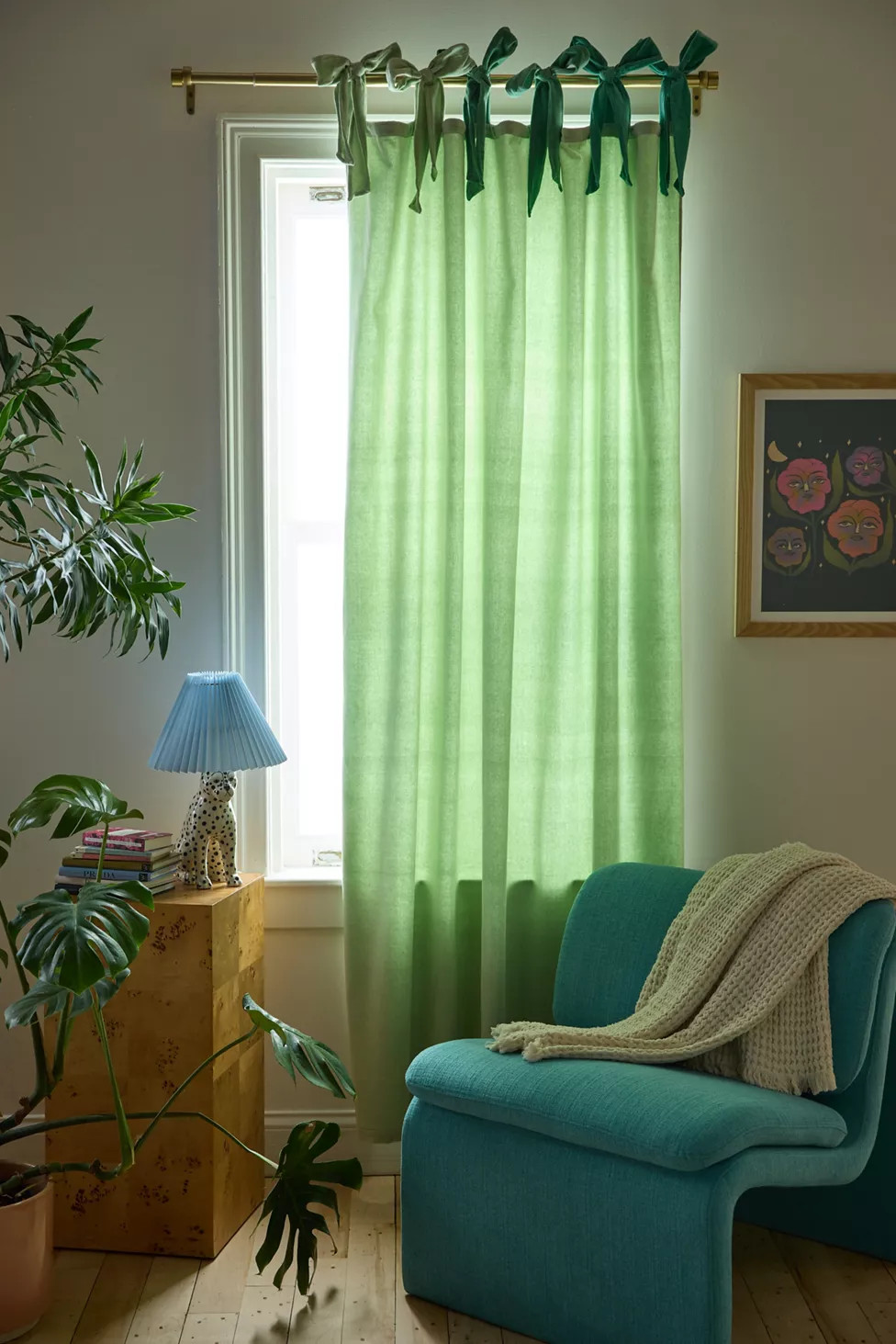 Velvet Tie Window Panel | Urban Outfitters (US and RoW)