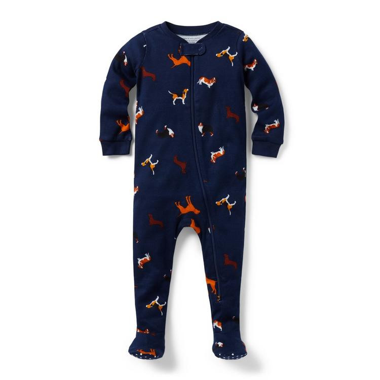 Baby Good Night Footed Pajama in Dog Nights | Janie and Jack