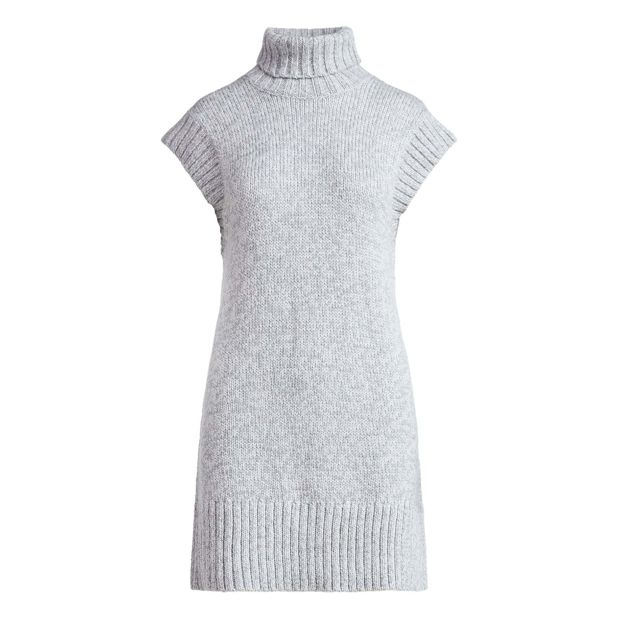 Free Assembly Women's Turtleneck Sweater Mini Dress, Sleeveless, Sizes XS-XXL | Walmart (US)