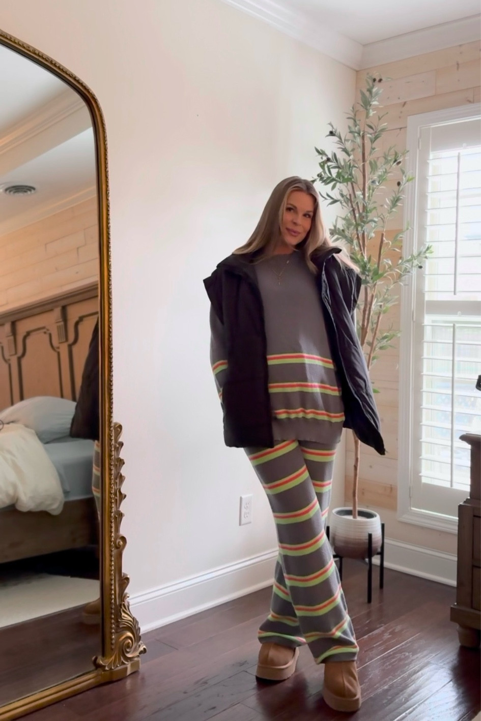 Obsessed with this set that works perfectly for pregnancy and postpartum! 🤍 I sized up to a medium for extra comfort and love how soft and stretchy it is. Plus, these colors are everything! 💚🩷🩶 Use code LAURAG20 for 20% off! 

#LTKStyleTip #LTKBump