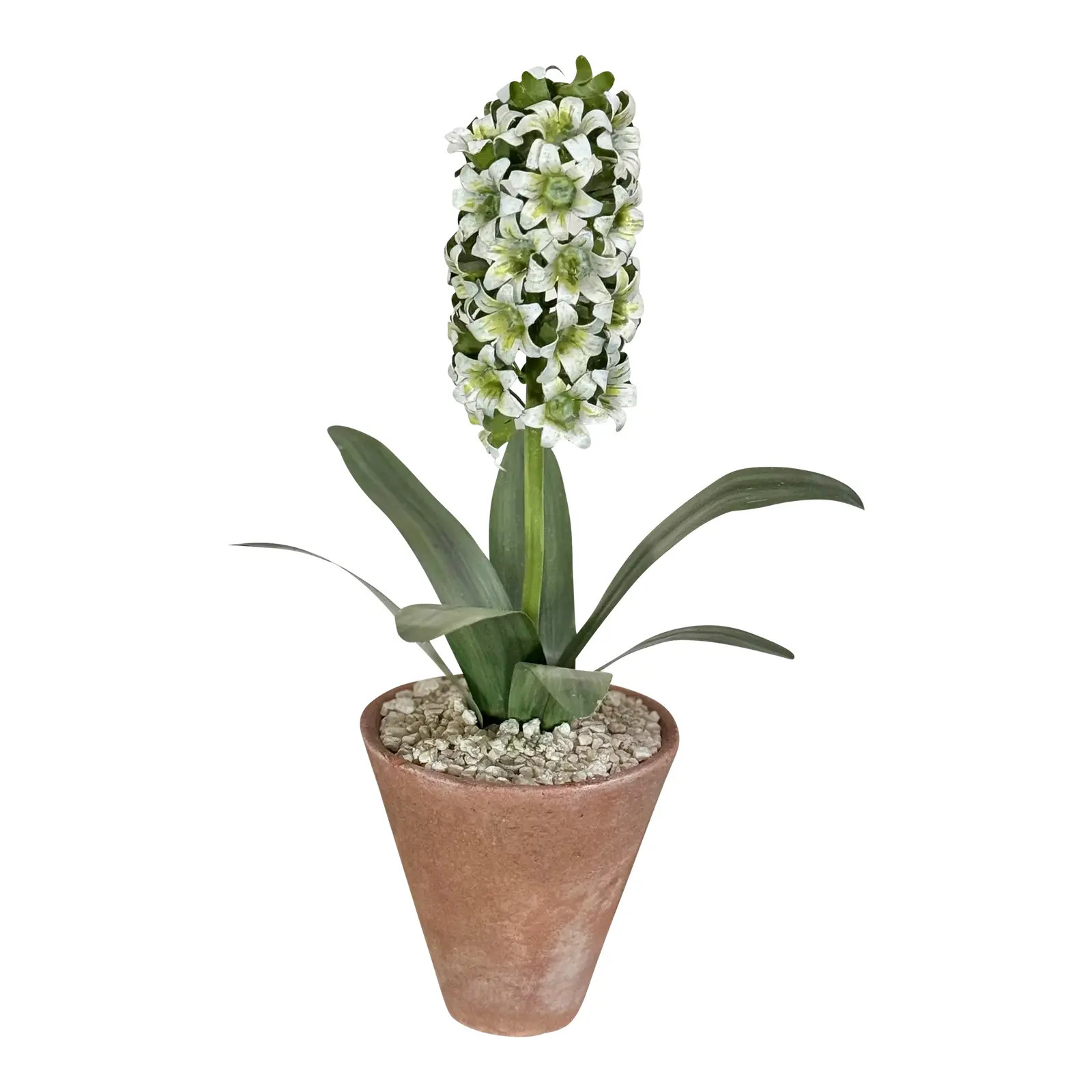 Tommy Mitchell Hyacinth Flower Sculpture in Terracotta Pot | Chairish