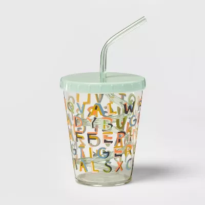 Ello Tidal Glass Tumbler with Straw 