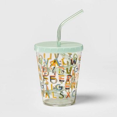 15oz Plastic Kids' Swirly Straw Cup - Pillowfort™ | Target