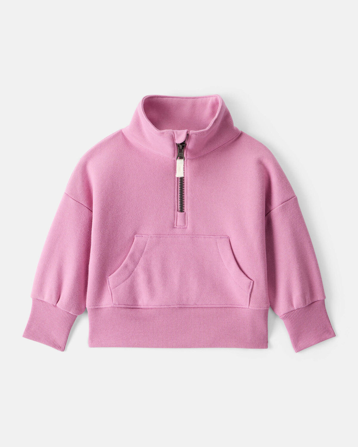 Baby Girl Long-Sleeve Quarter-Zip Pullover Sweatshirt - Pink - Carter's | Carter's | Carter's Inc