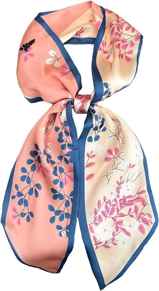 Head Scarf Hair Neck Scarves For Women Purse Bag Scarfs For Handbags Silky Long Thin Satin Headsc... | Amazon (US)