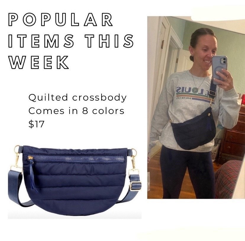 Crossbody - $17 quilted crossbody purse, comes in more colors 


#giftsforher #crossbody #purse #quiltedpurse #under20 #budgetfriendly #amazon 


#LTKU #LTKActive #LTKOver40