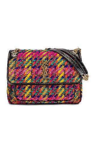 Medium Niki Tweed Chain Bag | FWRD 