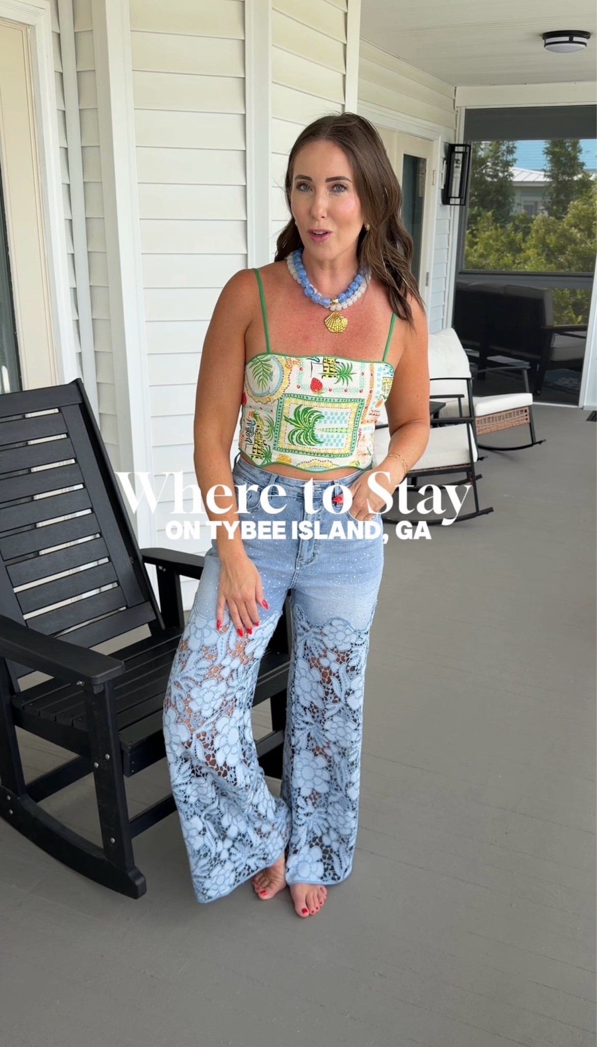 Vacation ootd - my top is on sale and also comes in a matching skirt! I’m wearing a small in the skirt and a medium in the top!

#LTKootd #LTKSaleAlert #LTKTravel