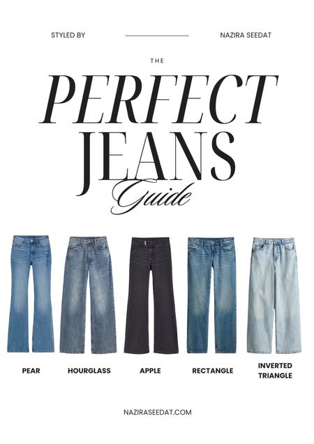 The perfect jeans guide for your body shape. Boyfriend jeans, bootcut jeans, wide leg jeans, straight jeans, slim jeans, flare jeans 

#LTKstyletip #LTKfindsunder50