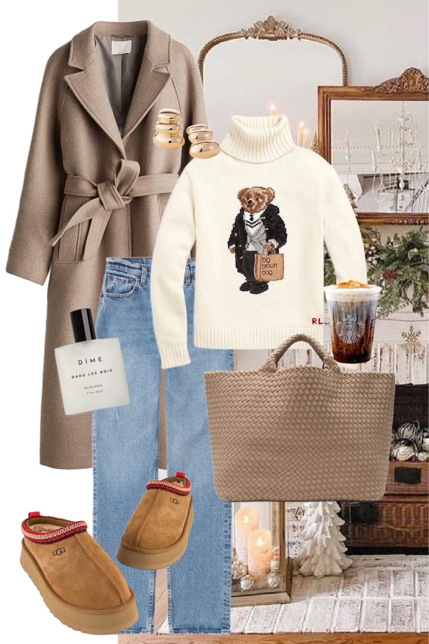 Neutral color pallette for winter. Fun weekend fit. 

#LTKStyleTip #LTKSeasonal #LTKItBag