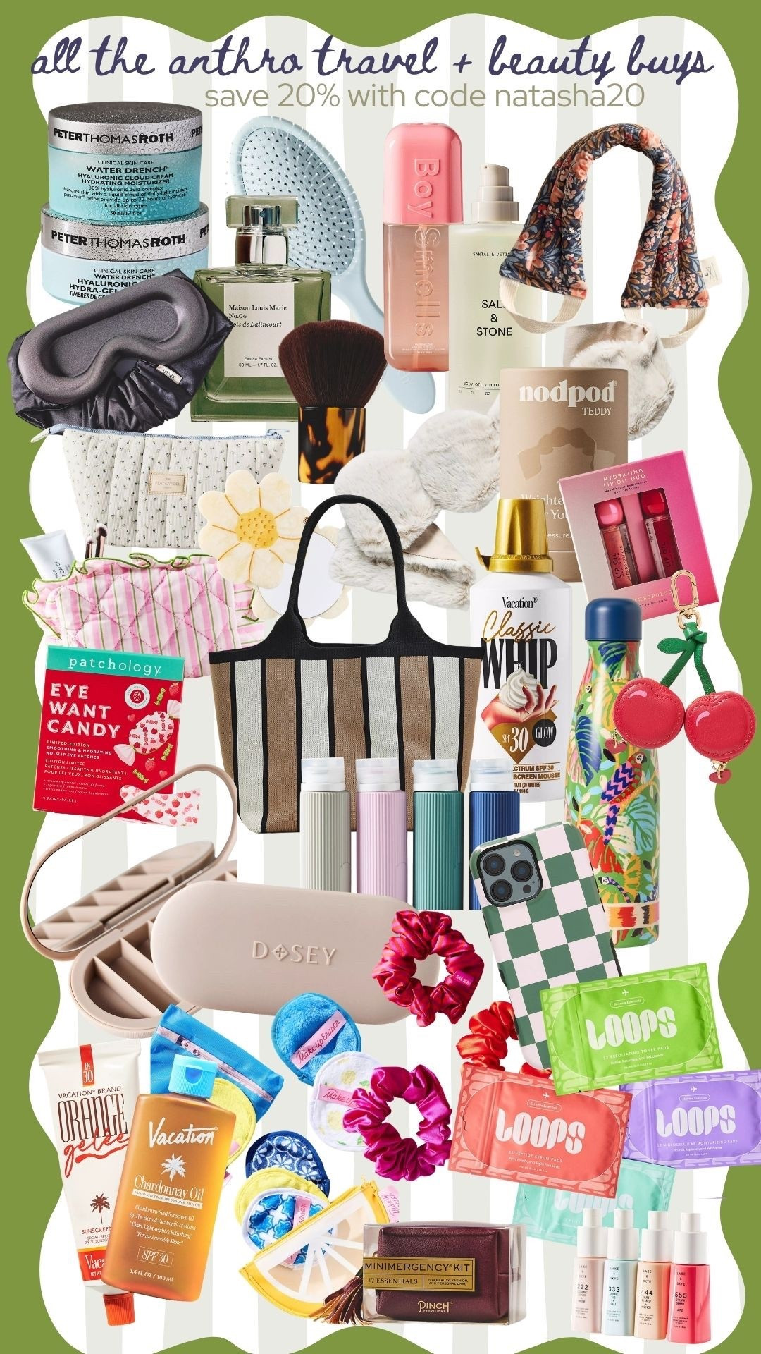 all the Anthro travel goods | save 20% with NATASHA20 

#LTKTravel #LTKselfcare #LTKSpringSale