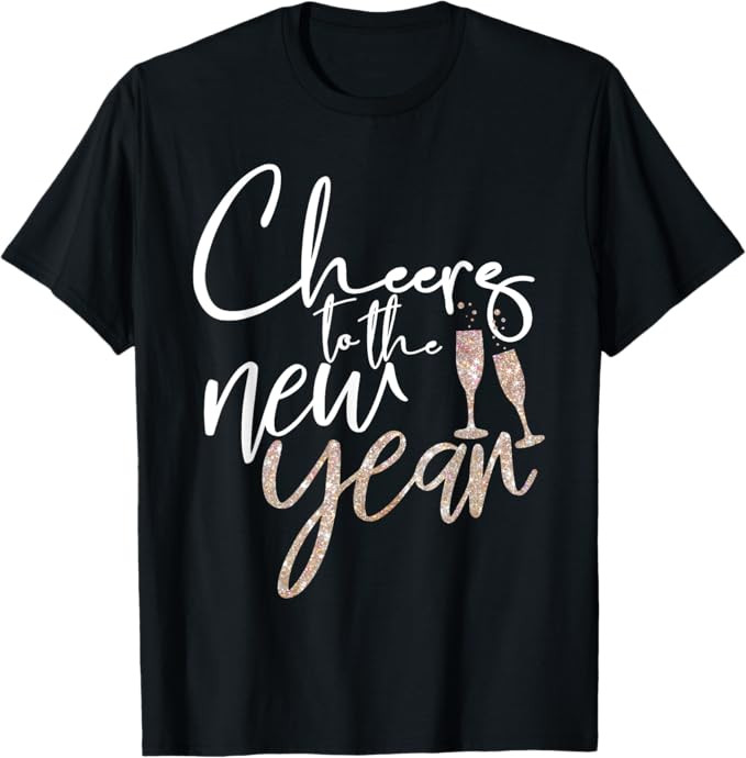 Cheers To The New Year 2025 Champagne New Years Eve Party T-Shirt | Amazon (US)