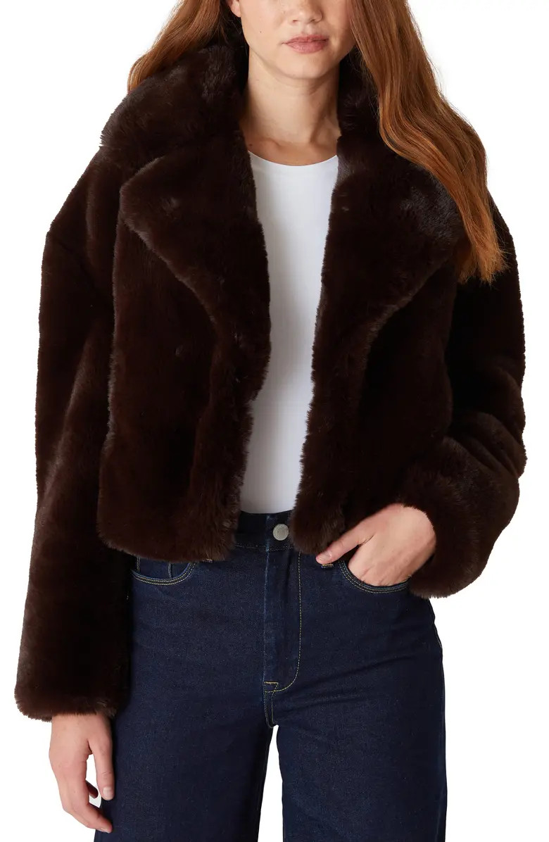 BLANKNYC Crop Faux Fur Jacket | Nordstrom | Nordstrom