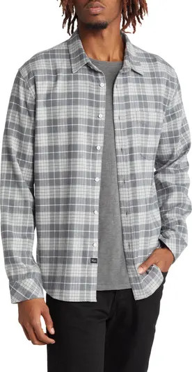Sussex Plaid Cotton Stretch Flannel Button-Up Shirt | Nordstrom