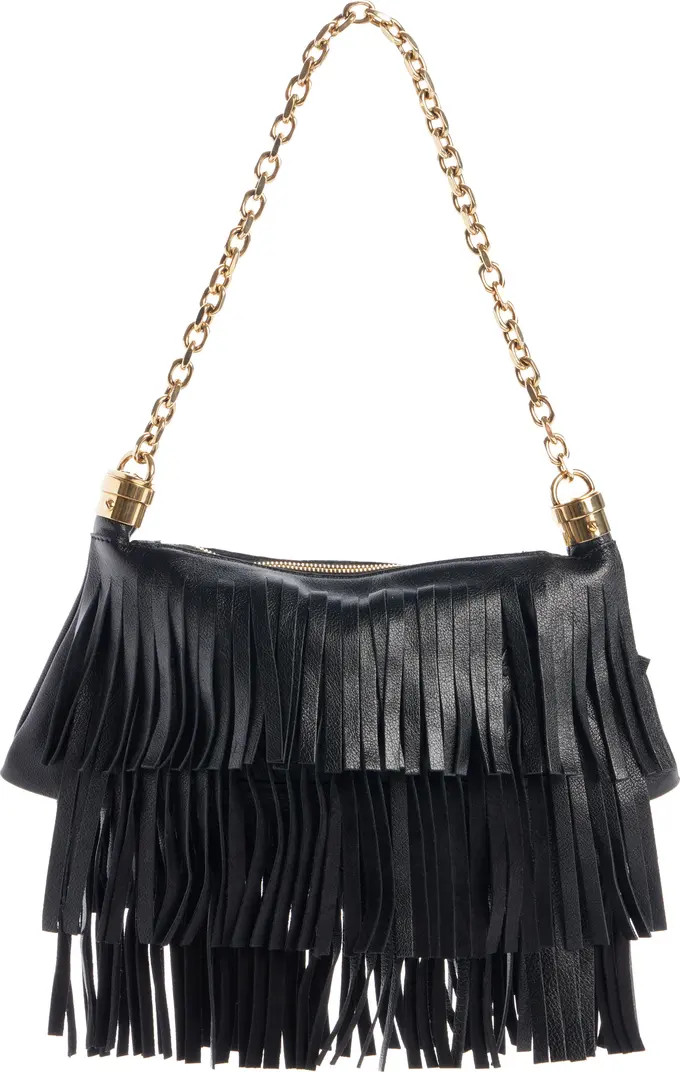 Chloé Small Foulard Fringe Leather Shoulder Bag | Nordstrom | Nordstrom
