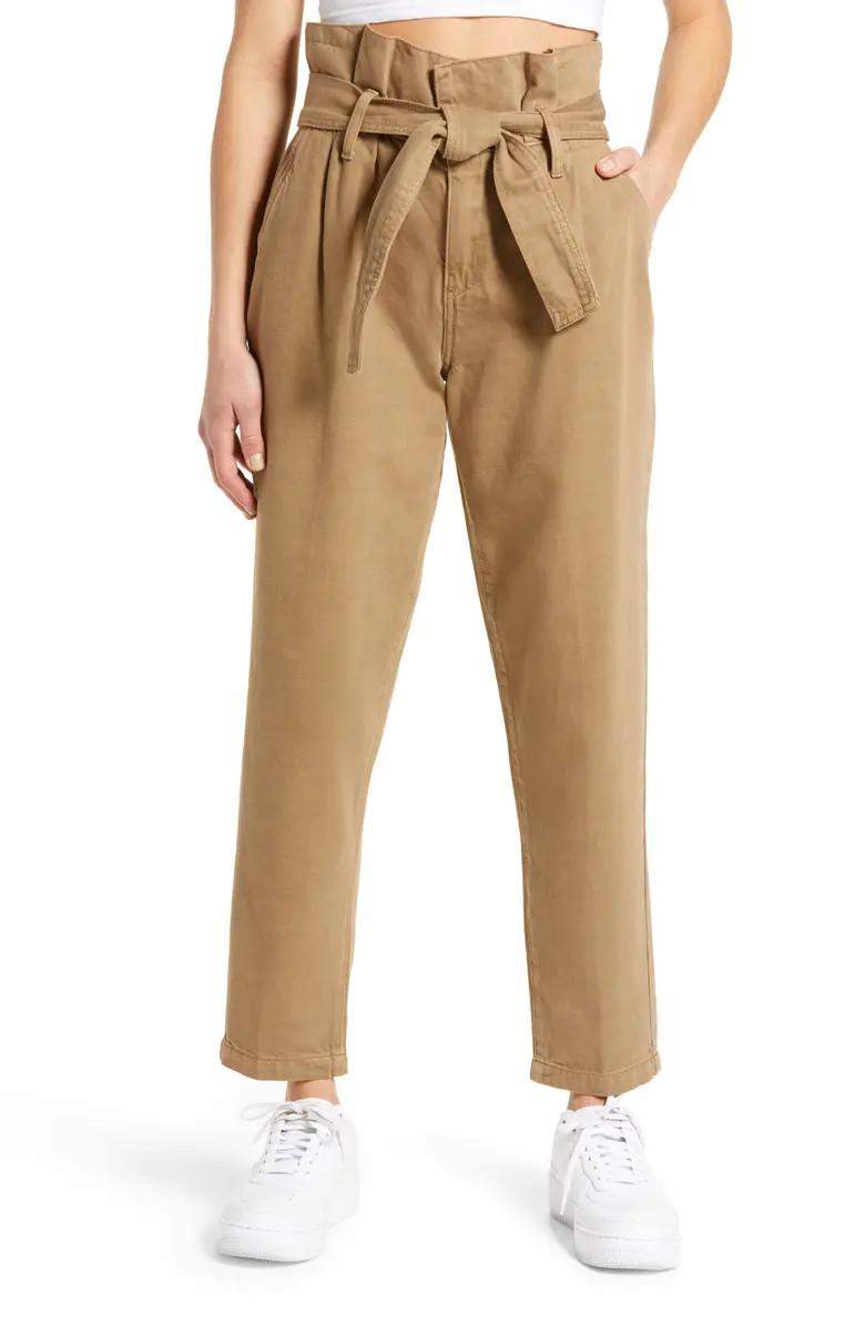 Paperbag Waist Tapered Pants | Nordstrom