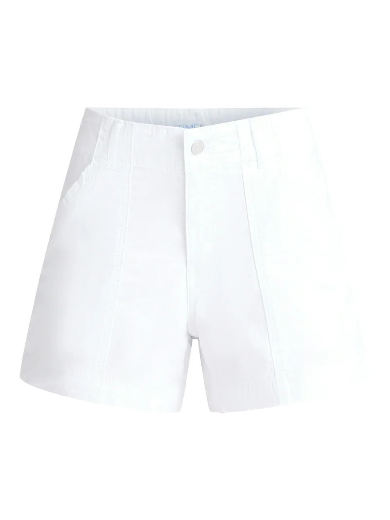 Time and Tru Women's and Women’s Plus High Rise Utility Shorts, Sizes 0-22 | Walmart (US)