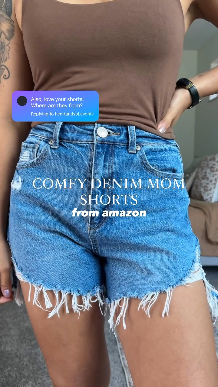 Comfy denim mom shorts. Wearing size 4  

#LTKSeasonal #LTKStyleTip #LTKFindsUnder50