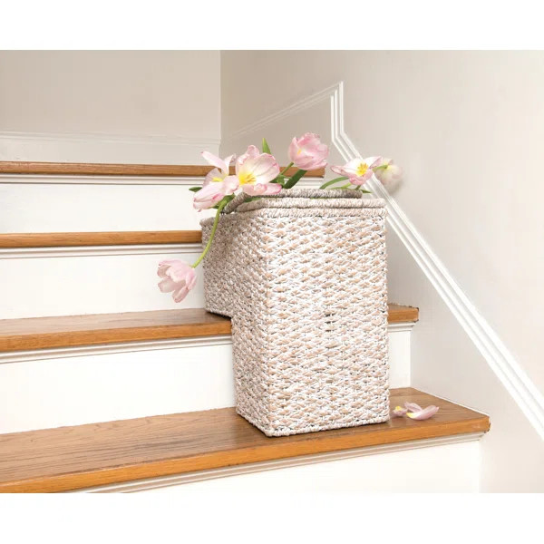 BacBac Leaf Woven Stair Rattan Basket | Wayfair North America