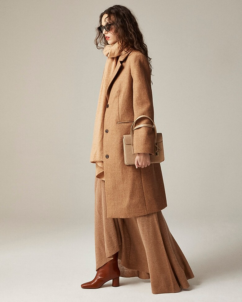 Savoy topcoat in Italian wool-blend melton | J. Crew US