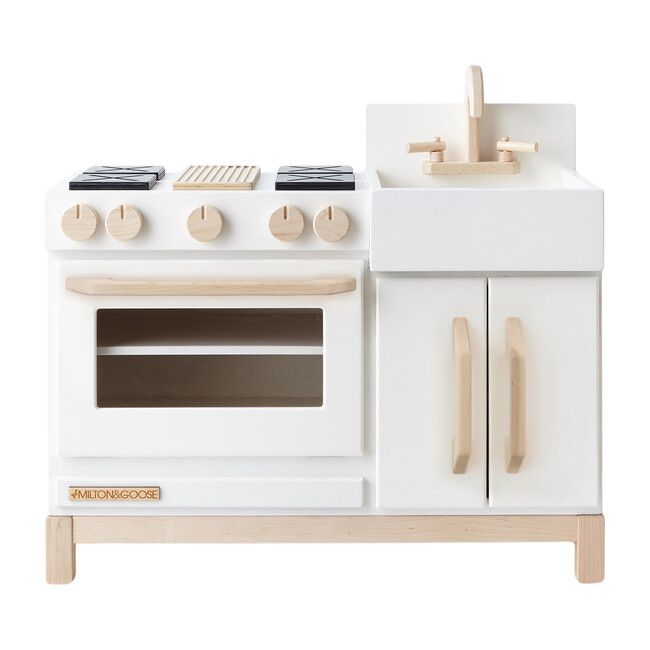 Essential Play Kitchen (White) by Milton & Goose Kids Toys Maisonette | Maisonette