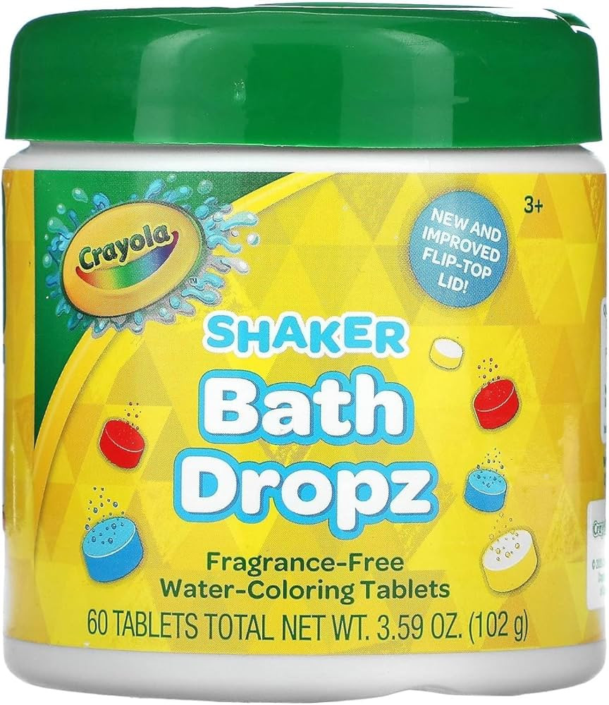Crayola Color Bath Dropz 60 Tablets 3.59 Ounce Jar, Unscented | Amazon (UK)