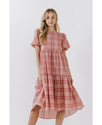 Women's Plaid Midi Dress | Macys (US)