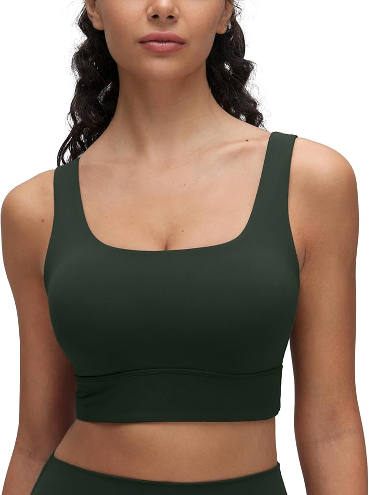 CRZ YOGA Womens Butterluxe U Neck Sports Bra, H203 | Amazon (US)