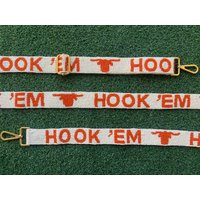Hook ""Em Adjustable Beaded Bag Strap, Ut Austin Texas Longhorn University Of Horns | Etsy (US)