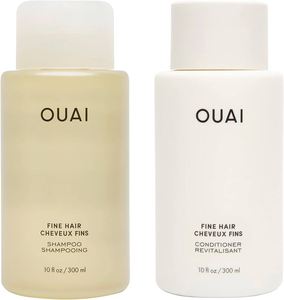 OUAI Fine Shampoo + Conditioner Set. Free from Sulfates. 10 oz Each. | Amazon (US)