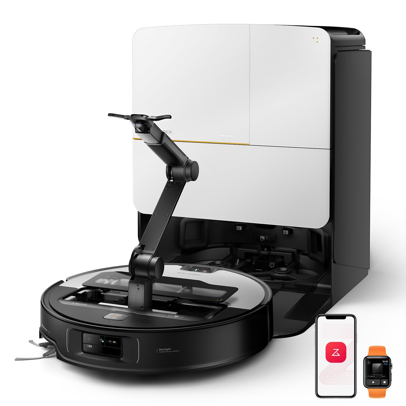 roborock Saros Z70 Robot Vacuum and Mop, OmniGrip Arm, AI-Powered, 22,000Pa Suction, 3.14’’ U... | Amazon (US)