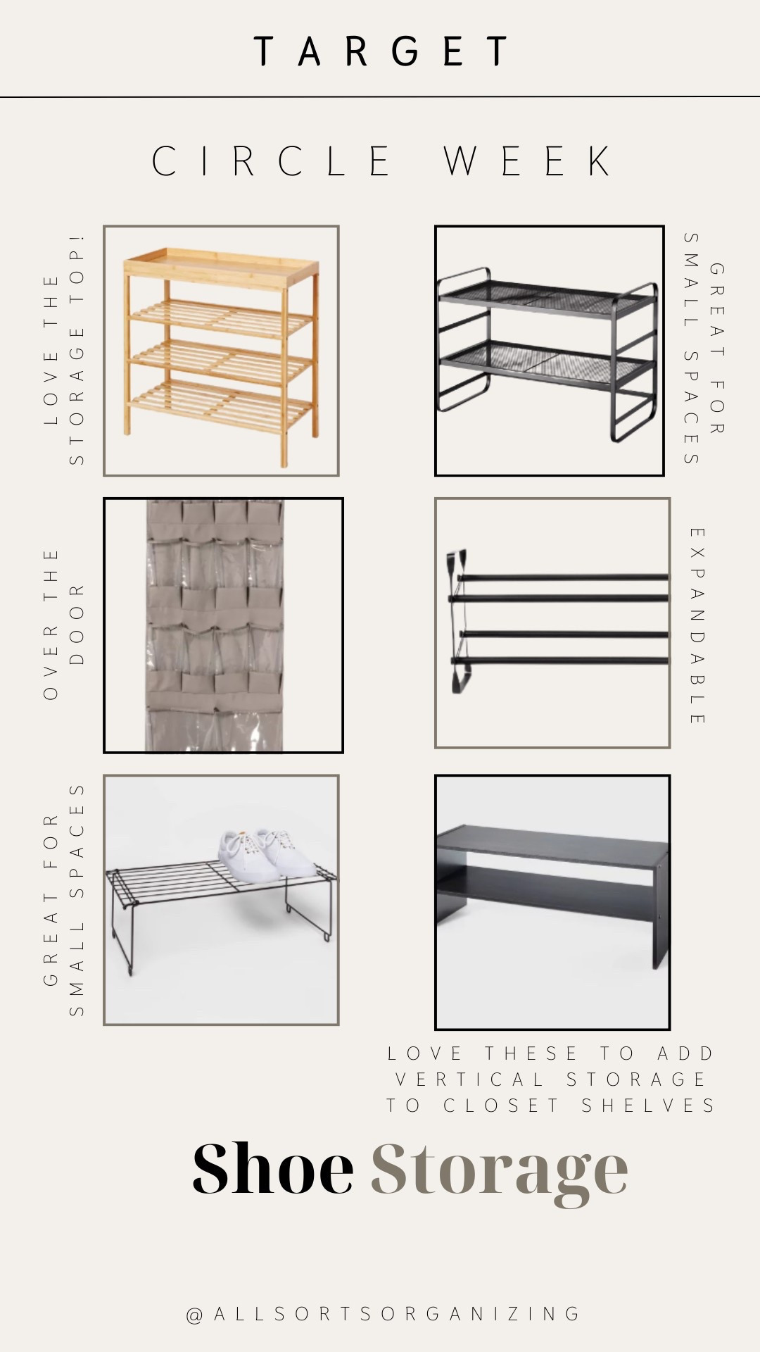 Target circle week // shoe storage // shoe organization 

#LTKShoeCrush #LTKSaleAlert #LTKHome