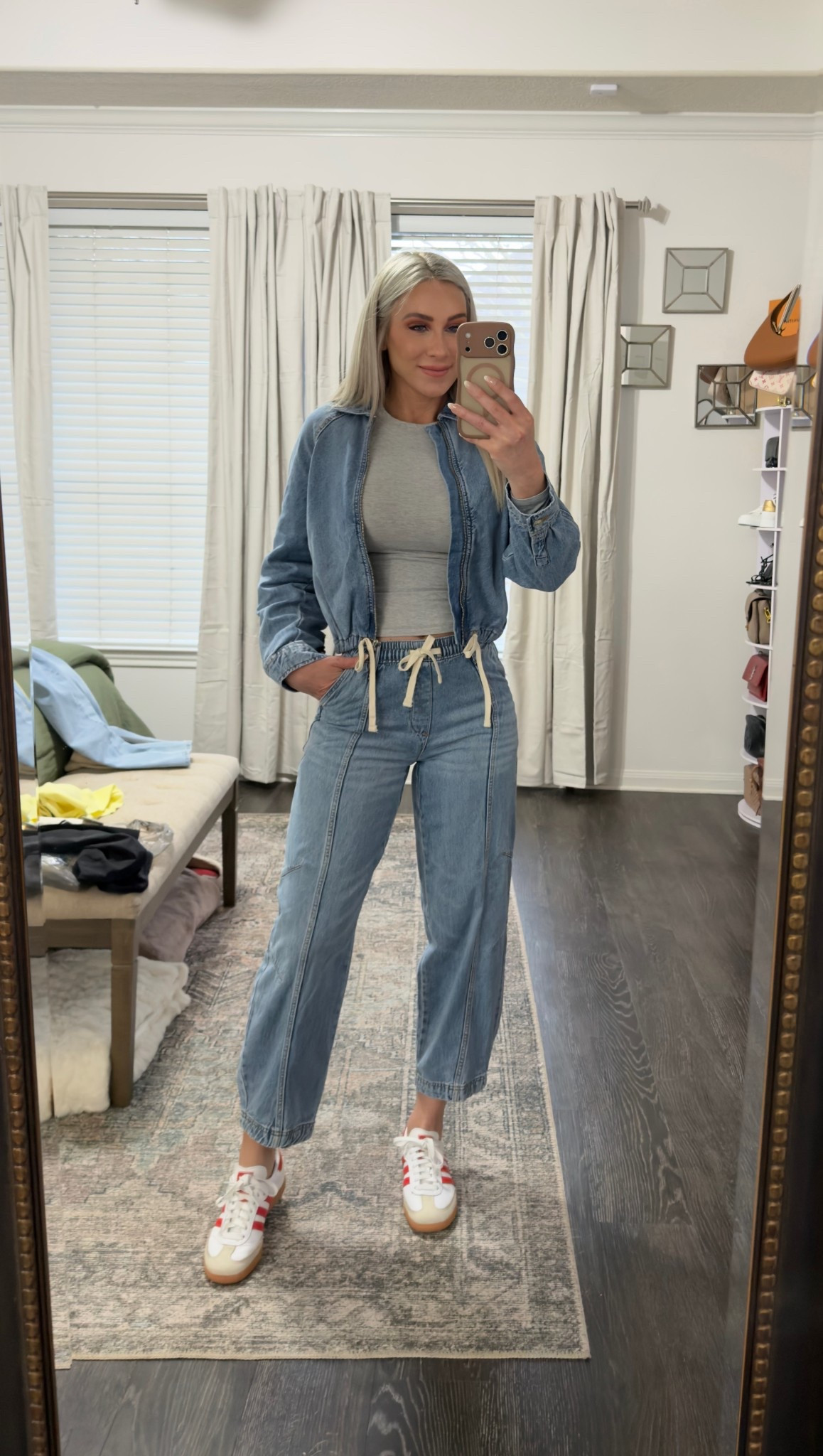 Denim on denim- yes, please! Perfect outfit for spring! Both pieces are on sale right now. 

#LTKootd #LTKSaleAlert #LTKActive