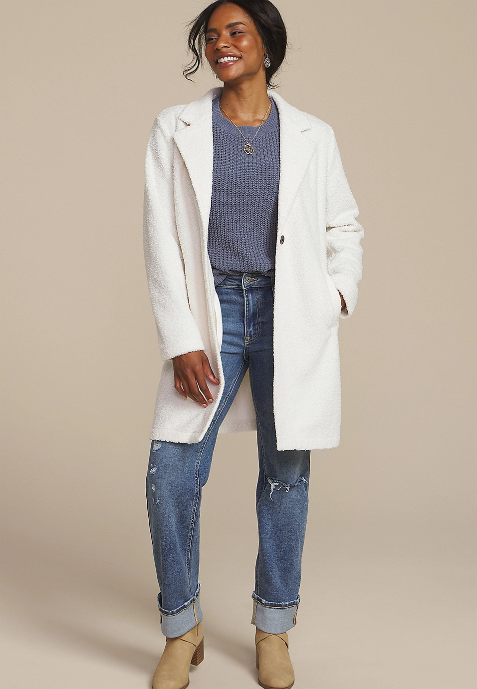 Chenille Cable Sweater | Maurices