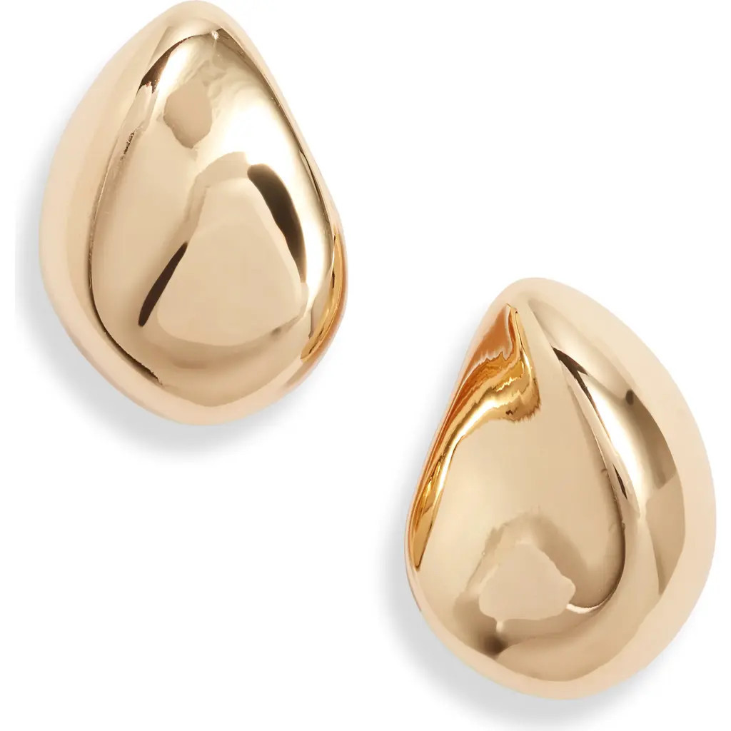 Nordstrom Molten Teardrop Stud Earrings in Gold at Nordstrom | Nordstrom