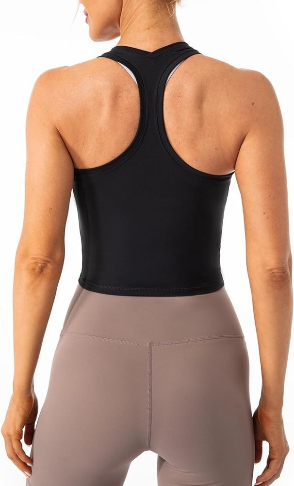 Lavento Women's Racerback Workout Tank Top Sports Yoga Tops Active Sleeveless Shirts | Amazon (US)