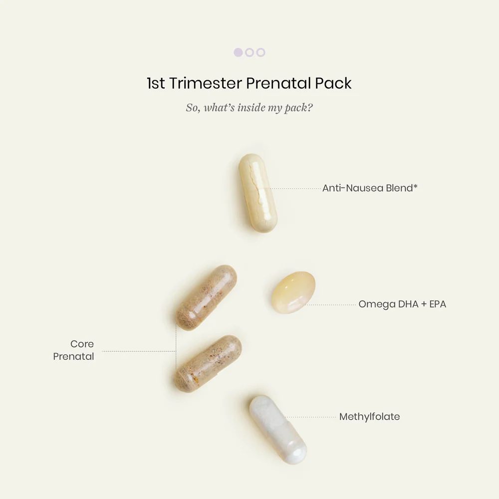 First Trimester Prenatal Vitamin Pack | Perelel