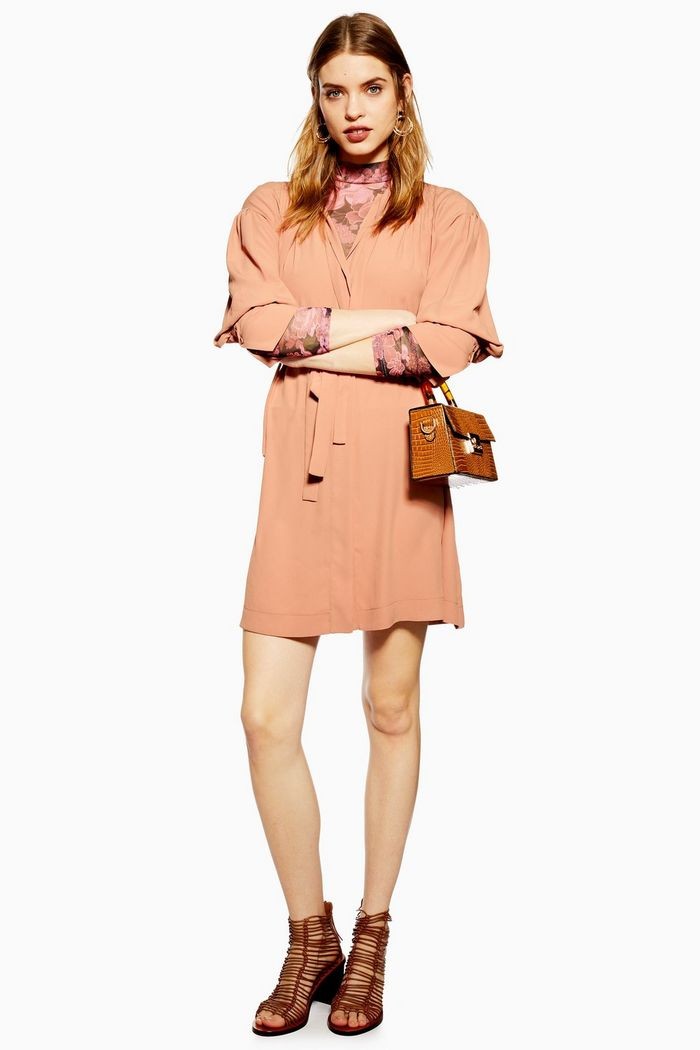 Pintuck Mini Dress | Topshop UK