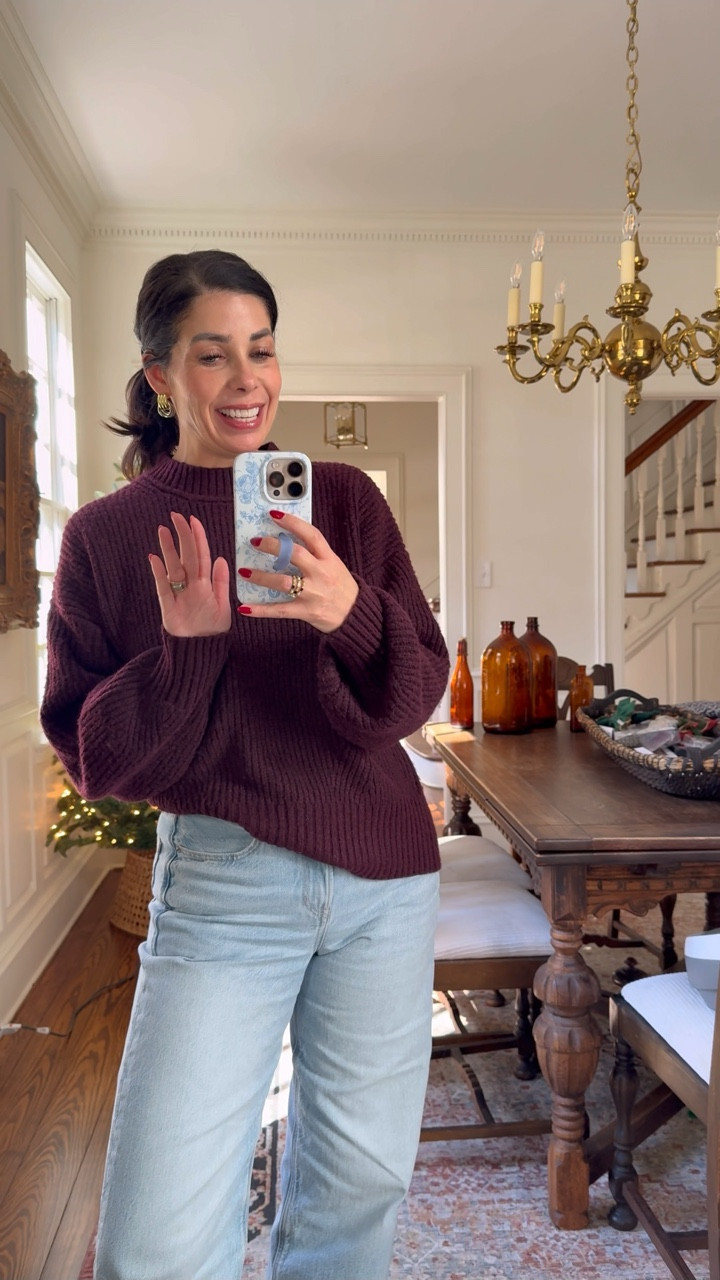 Re-stock alert! My sweater is back in stock and it’s SO cozy and you cannot NOT love this wine color! So good for fall and holiday looks! 

#fallstyle

Fall style. Trendy fall style. Walmart fashion. Walmart new arrivals. Walmart thanksgiving outfit idea. Trendy denim. Flattering light wash jeans. Amazon fashion. Amazon designer style clogs. Trending fall style  

#LTKStyleTip #LTKSeasonal #LTKFindsUnder100