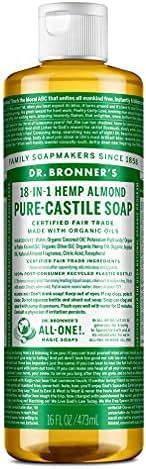 Amazon.com : Dr. Bronner’s - Pure-Castile Liquid Soap (Almond, 16 ounce) - Made with Organic Oi... | Amazon (US)