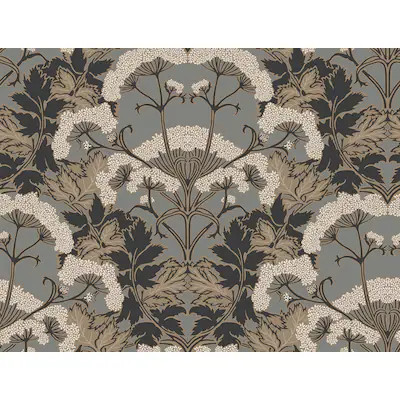 York Wallcoverings Modern Heritage 125th Anniversary 60.8-sq ft Gray Non-woven Ivy/Vines Unpasted... | Lowe's