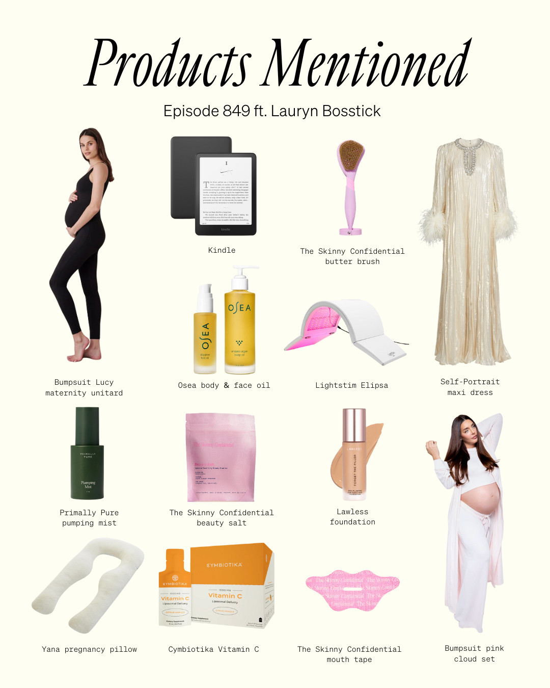 TSC HIM & HER PODCAST: The 10 Must-Have Pregnancy Products Lauryn Bosstick Swears By For Feeling Your Best Self! 

 #LTKStyleTip #LTKBeauty #LTKBump