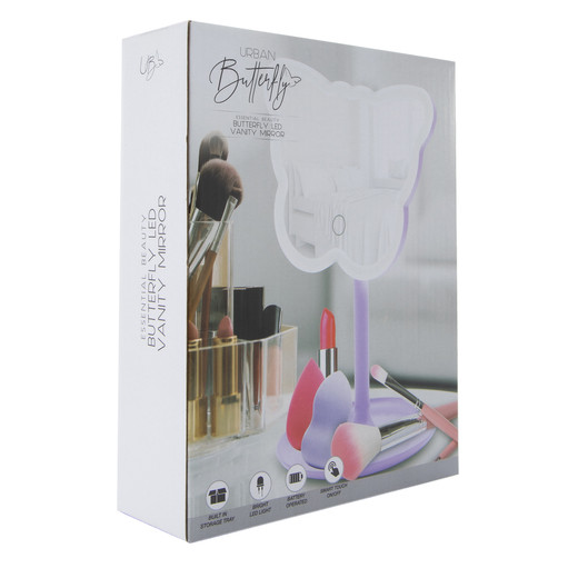 butterfly-shaped LED vanity mirror | Five Below