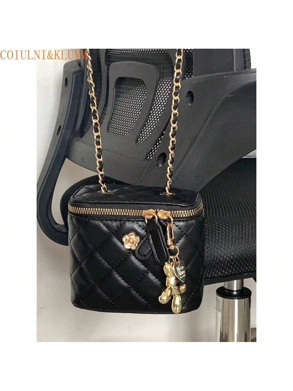 TrendsCamellia Rhombic Chain Box Storage Bag Small Bag Women's Winter Mini Shoulder Crossbody Bag... | SHEIN