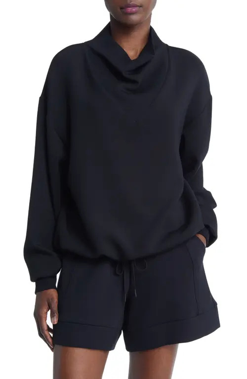 Varley Betsy Funnel Neck Sweatshirt in Black at Nordstrom, Size Small | Nordstrom