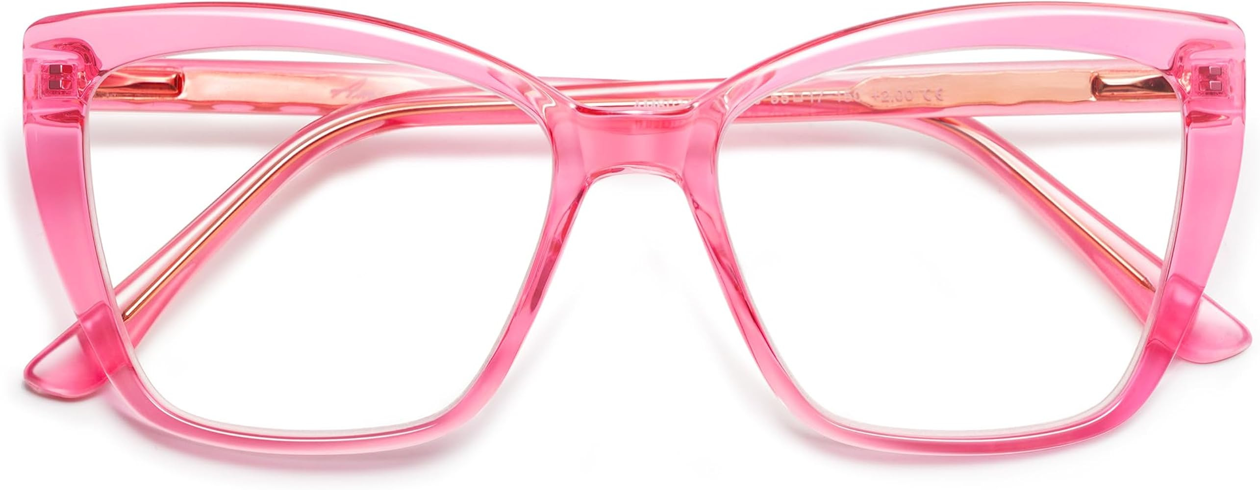 AMOMOMA Trendy TR90 Oversized Blue Light Reading Glasses Women,Stylish Square Cat Eye Glasses AM6... | Amazon (US)