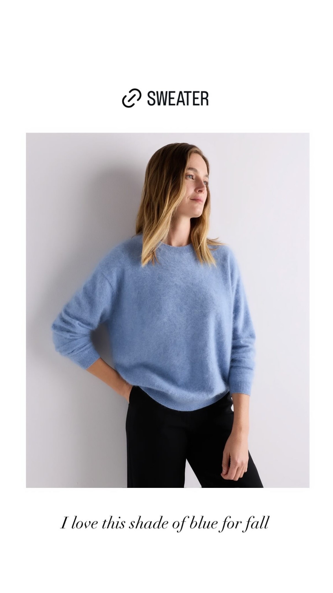 I love this shade of blue for fall! Fall sweater.

#LTKWorkwear #LTKstorytime #LTKSeasonal