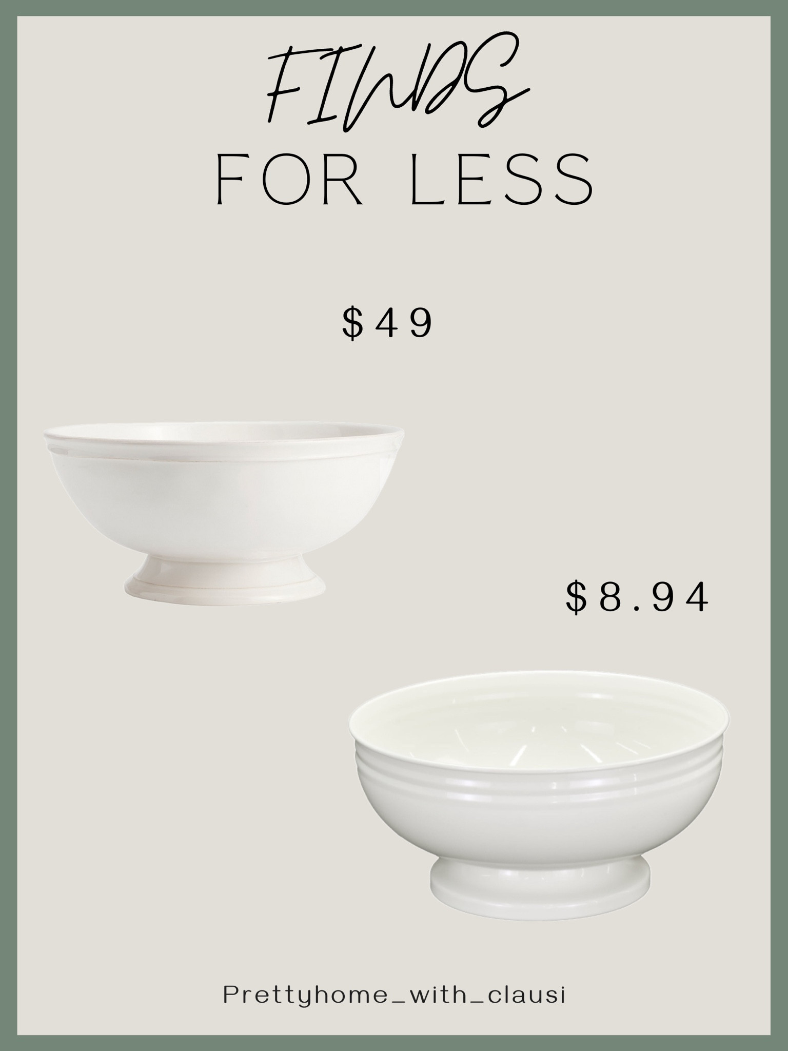 Finds for less. 
Serving large pedestal bowl, it’s perfect to place fruit or citrus.
Dupe bowl.
Looks for less.

#LTKxWalmart #LTKFindsUnder50 #LTKHome
